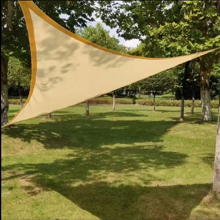 Triangular Hdpe Sun iboji Net Shade Sail